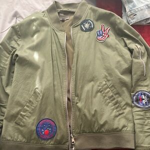 ASOS bomber jacket army green